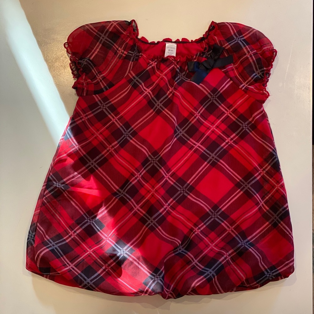 LIKE NEW 4T HOLIDAY PLAID TUNIC